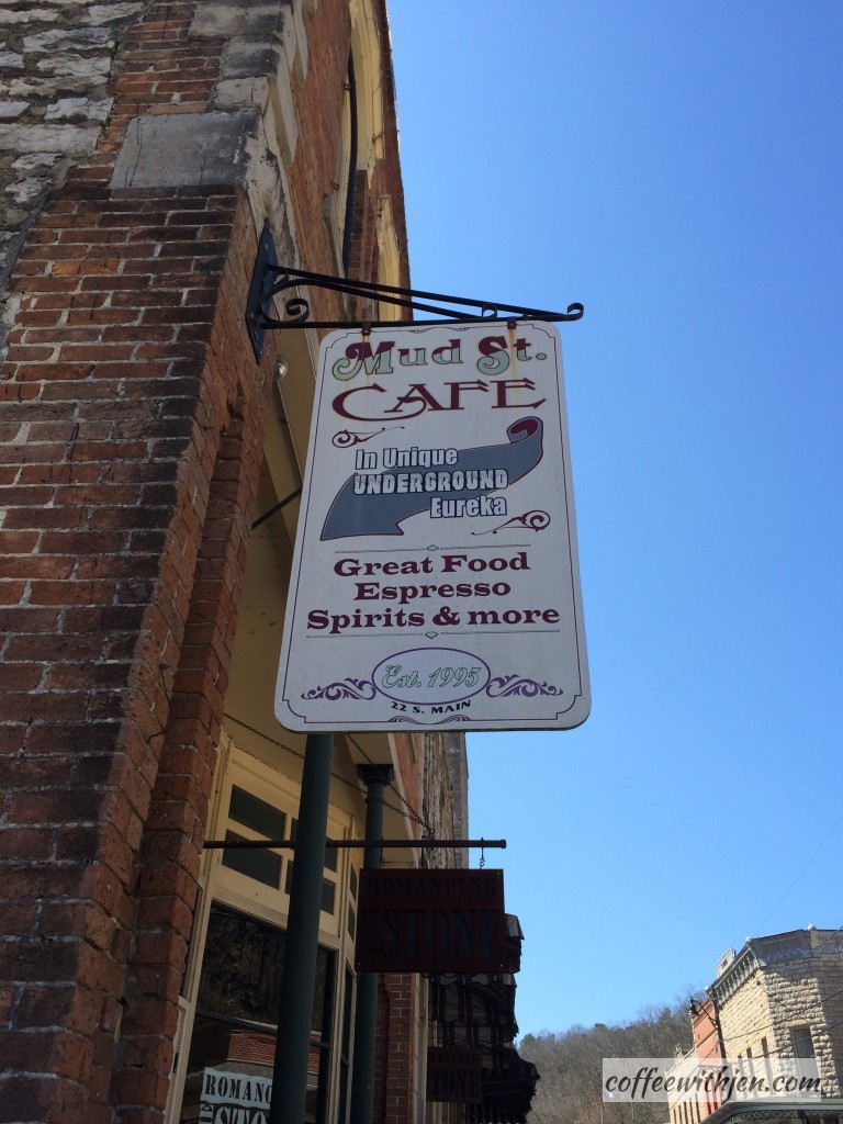 Third Stop: Lunch- Espresso?  Why, yes, please!  The Mud Street Cafe is one of our favorite places to eat at in downtown Eureka Springs. 