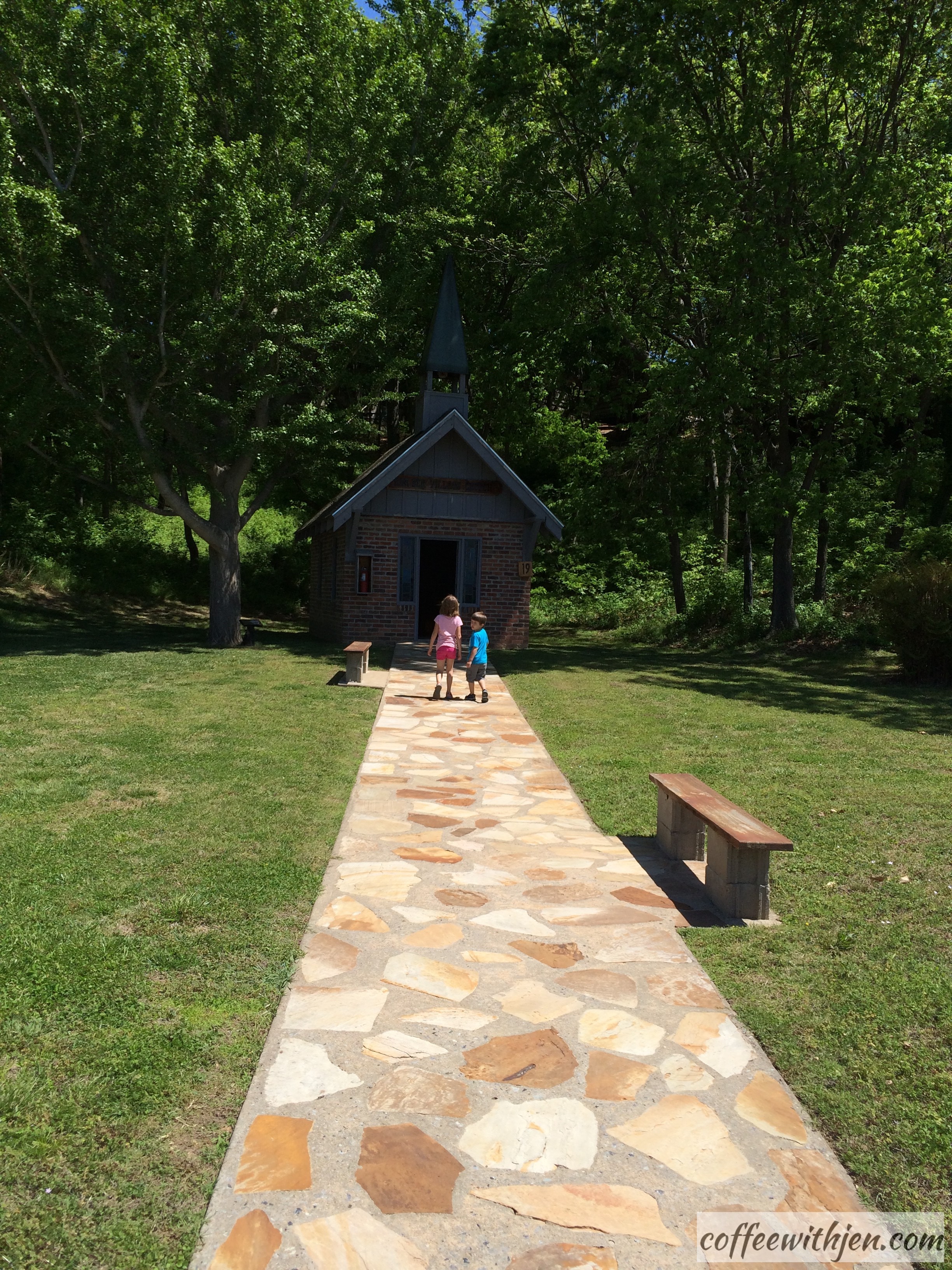This little chapel was the first building on the property.  Mrs. Jones thought it would be nice to have a church here.  