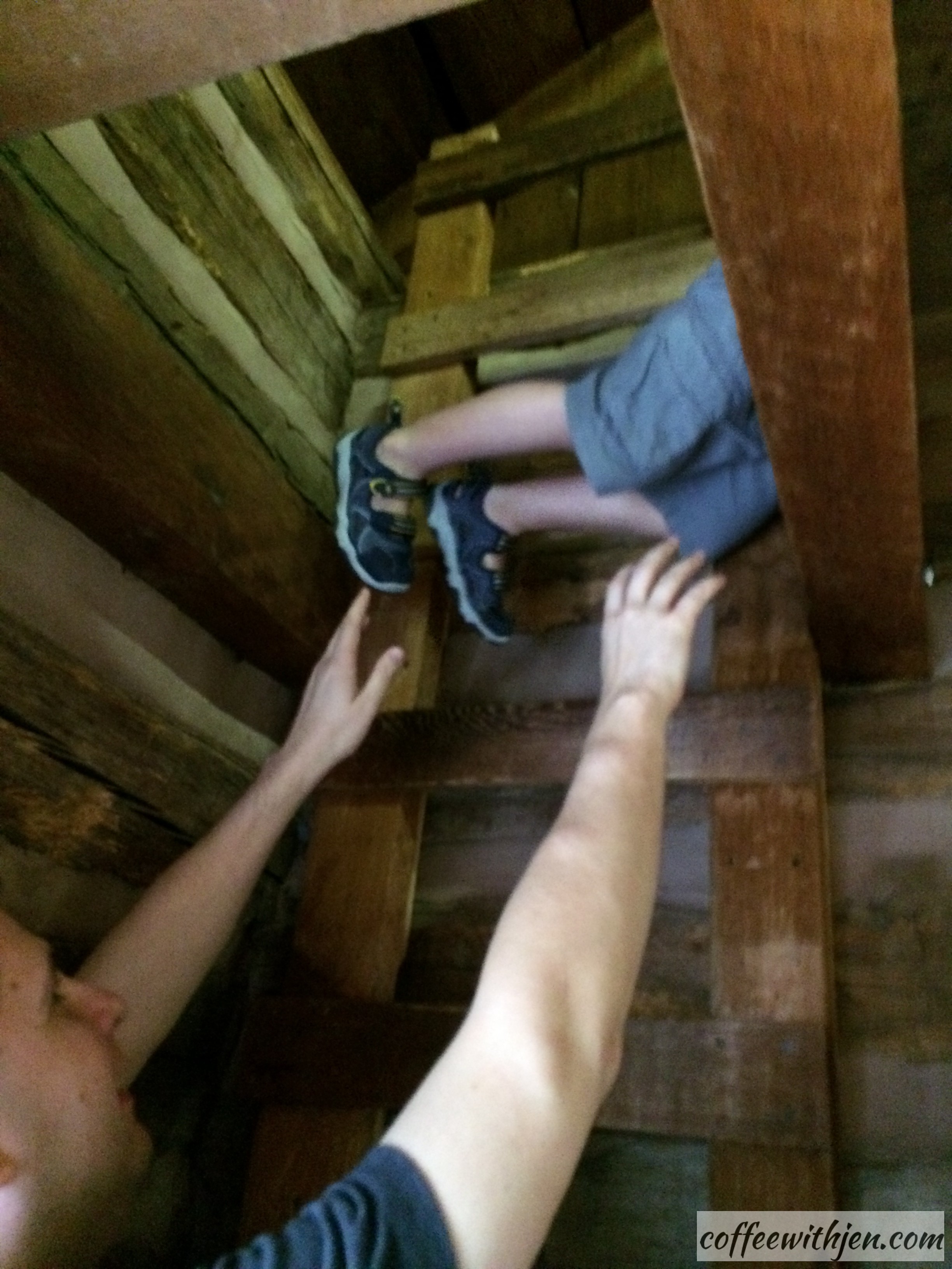 The Kids' Zone- They even got to climb up into the loft like Mary and Laura!  